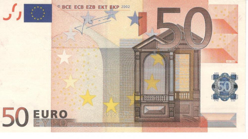 фото Италия 50 евро 2002 S J017 VF