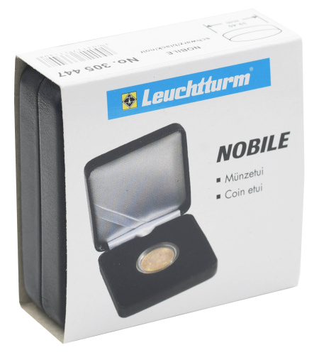 фото Футляр для монет до 40 мм черный Leuchtturm