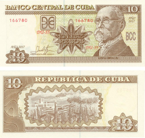 фото Куба 10 песо 2017 UNC (P117)