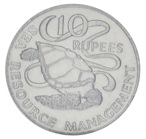 фото Сейшельские острова 10 рупий 1977 UNC Черепаха