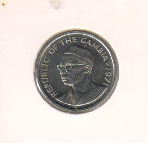 фото Гамбия 25 бутутов 1971 VF (KM#11)