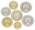 фото Джибути набор из 7 монет 1991-2013 UNC 5, 10, 20, 50, 100, 250, 500 франков