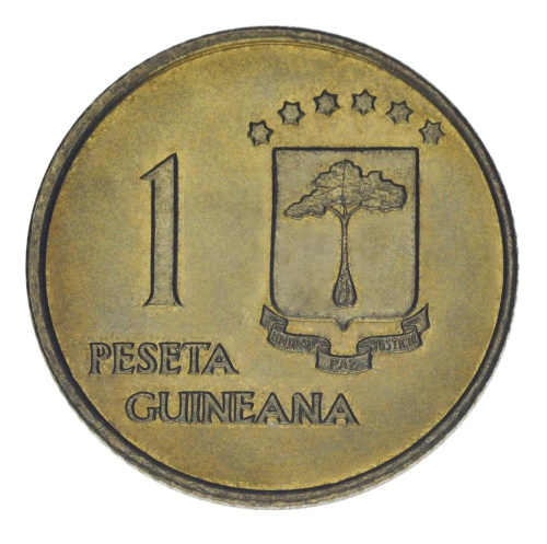 фото Экваториальная Гвинея 1 песета 1969 VF-AU