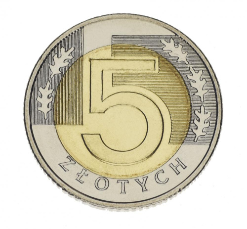 фото Польша 5 злотых 2010 Биметалл UNC