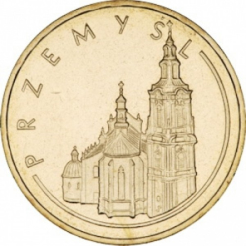 фото Польша 2 злотых 2007 Пшемысль UNC (Y#618)