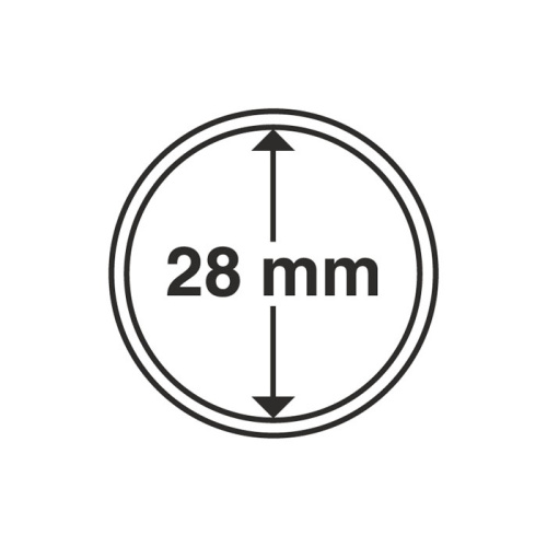 фото Капсула для монеты 28 мм, Leuchtturm
