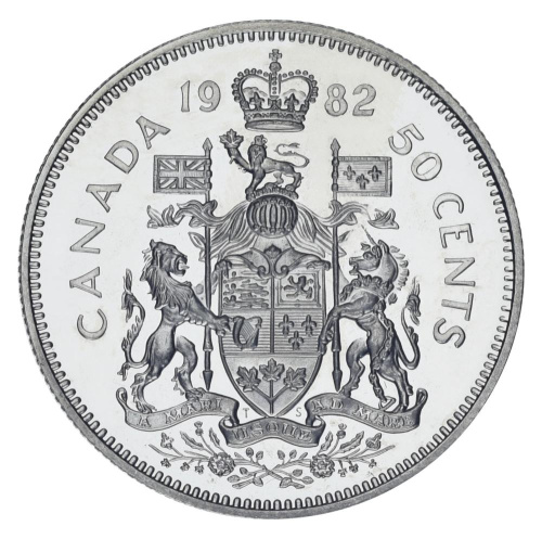 фото Канада 50 центов 1982 AU-UNC