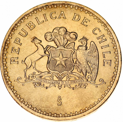 фото Чили 100 песо 1989 AU-UNC