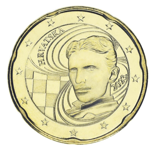 фото Хорватия 20 евроцентов 2023 UNC