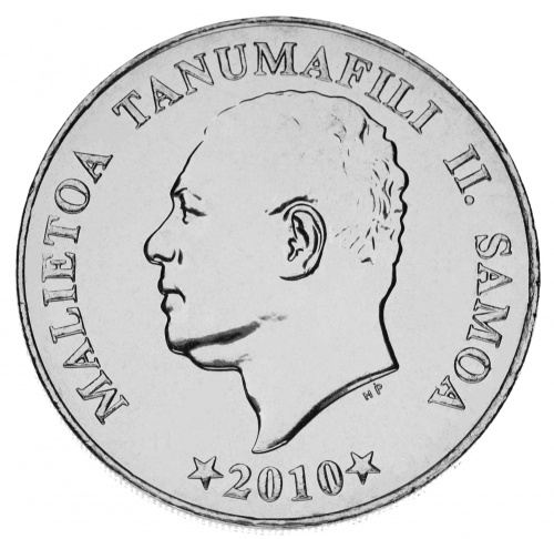 фото Самоа набор из 5 монет 2002-2010 UNC 5, 10, 20, 50 сене, 1 тала