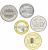 фото Сирия набор из 5 монет 1993-2003 UNC 1 лира, 2, 5, 10, 25 фунтов