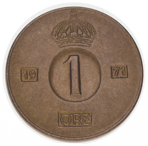 фото Швеция 1 эре 1968-1976 AU-UNC