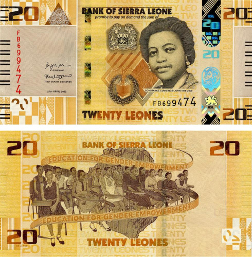фото Сьерра-Леоне 20 леоне 2022 UNC (PW38)