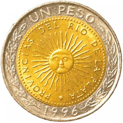 фото Аргентина 1 песо 1996 VF (KM#112.1)