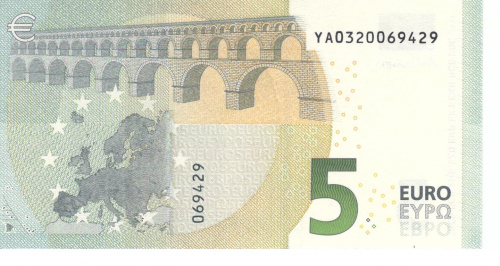 фото Греция 5 евро 2013 YA Y001 UNC