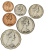 фото Австралия набор из 6 монет 1982-1984 AU-UNC 1, 2, 5, 10, 20, 50 центов