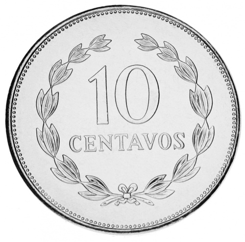фото Сальвадор набор из 7 монет 1972-1999 AU-UNC 1, 2, 3, 5, 10, 25, 50 сентаво
