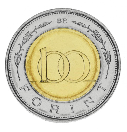 фото Венгрия 100 форинтов 1997 Биметалл UNC