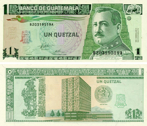 фото Гватемала 1 кетсаль 1995 UNC (P87c)