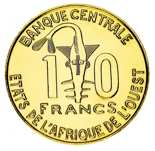 фото Западная Африка 10 франков 2012 UNC (KM#10)