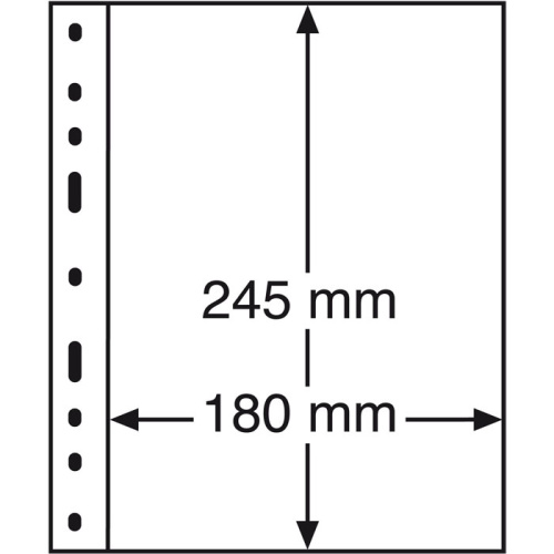 фото Лист для 1 банкноты (купюры). Формат OPTIMA (200*250 мм.)