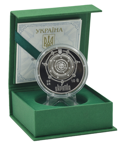 фото Украина 10 гривен 2024 Серебро UNC Капля жизни (Ag 925, унция, 31,1 грамм)