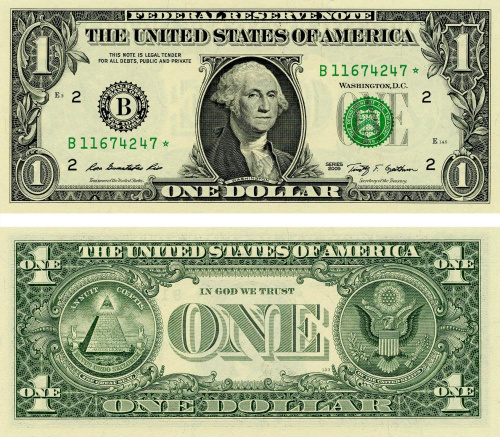 фото США 1 доллар 2009 UNC (P530)