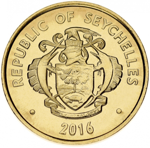 фото Сейшельские острова 5 центов 2016 UNC Улитка