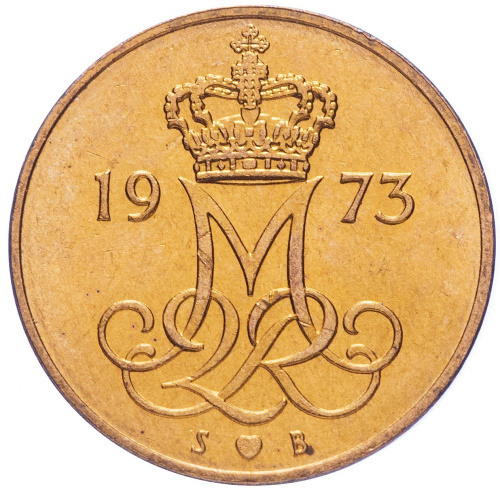 фото Дания 5 эре 1973 VF (KM#859.1)