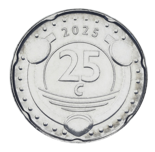 фото Синт-Мартен 25 центов 2025 UNC