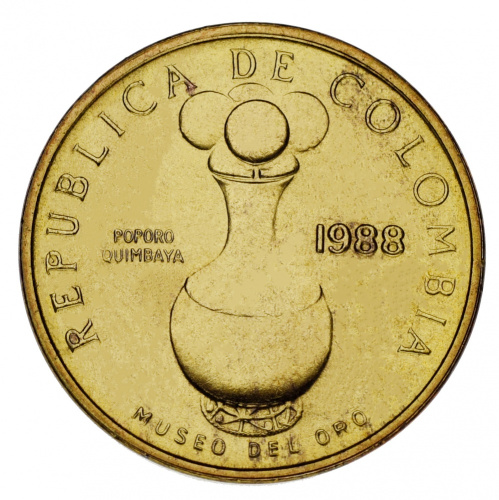 фото Колумбия набор из 8 монет 1965-1989 AU-UNC 1, 10, 20, 50 сентаво, 1, 2, 5, 20 песо