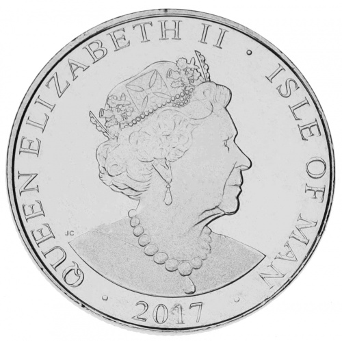 фото Остров Мэн 10 пенсов 2017 UNC Кот Кошка