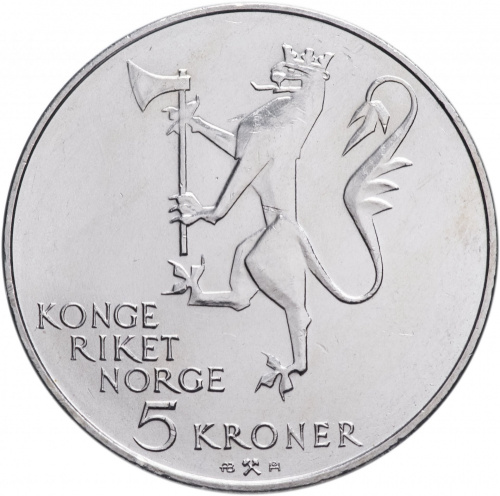 фото Норвегия 5 крон 1978 UNC (KM#423)