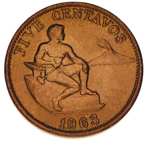 фото Филиппины 5 сентаво 1963 VF-AU
