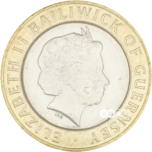 фото Гернси 2 фунта 1998 VF (KM#83)