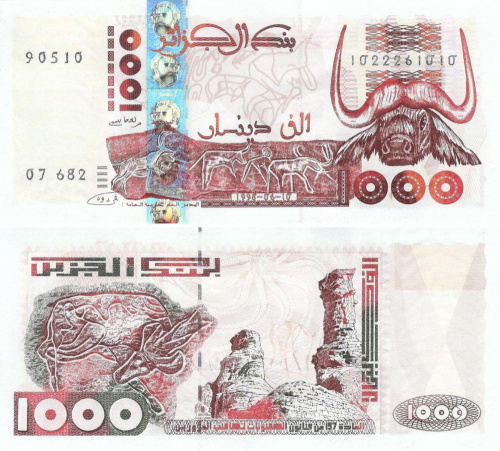 фото Алжир 1000 динаров 1998 UNC (P142b)