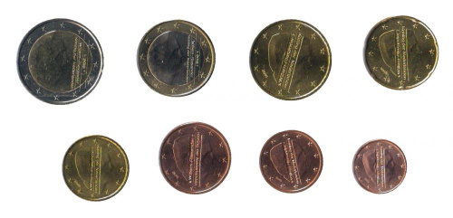 фото Нидерланды набор из 8 монет евро 2016 UNC 1, 2, 5, 10, 20, 50 евроцентов, 1, 2 евро