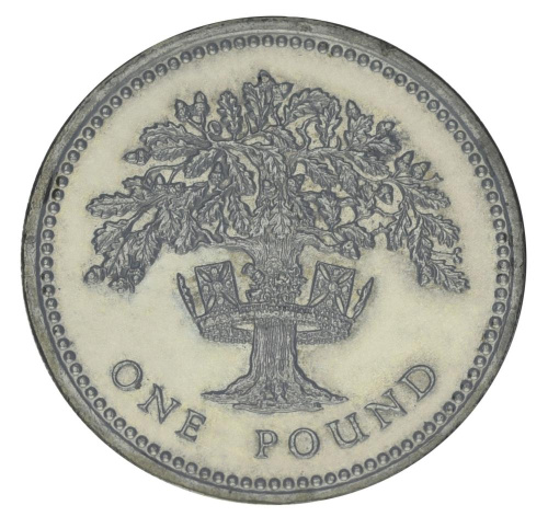 фото Великобритания 1 фунт 1992 F-VF