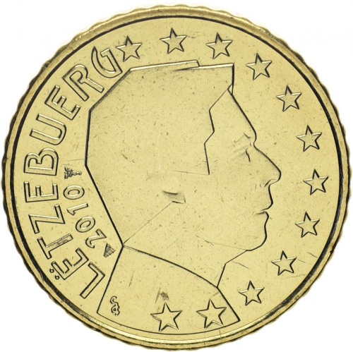 фото Люксембург 50 евроцентов 2010 UNC