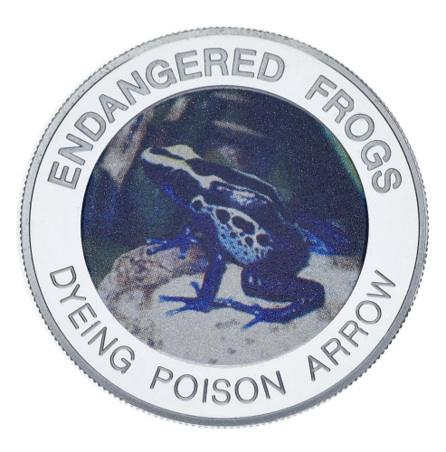 фото Малави 10 квача 2010 Proof Вымирающие виды лягушек - Пятнистый древолаз