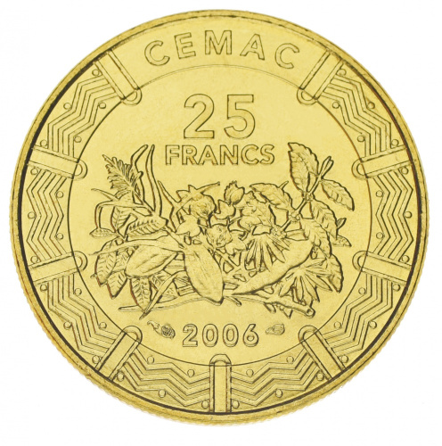 фото Центральная Африка 25 франков 2006 AU-UNC