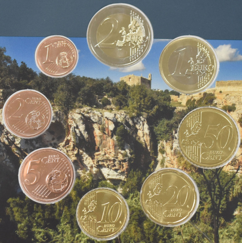 фото Мальта набор из 8 монет евро 2018 UNC 1, 2, 5, 10, 20, 50 евроцентов, 1, 2 евро