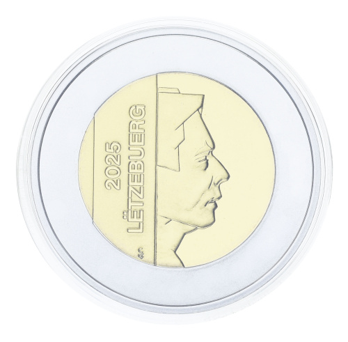 фото Люксембург 5 евро 2015 Биметалл Серебро Proof Европейская косуля в сувенирной упаковке