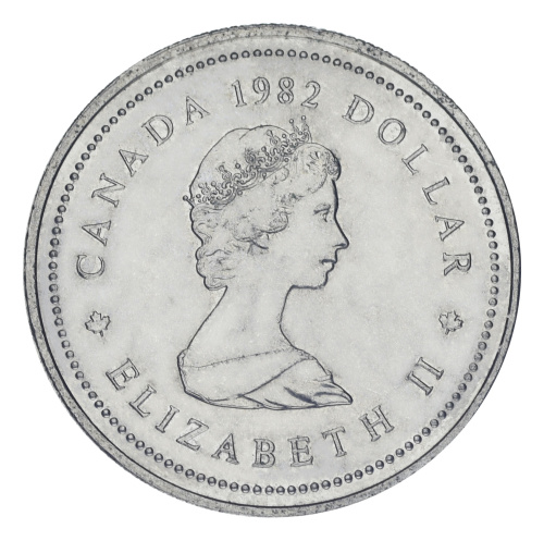 фото Канада 1 доллар 1982 F-VF Конституция