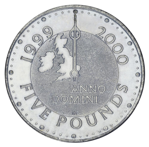 фото Великобритания 5 фунтов 1999-2000 VF-AU Миллениум