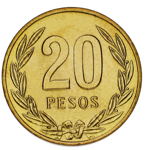 фото Колумбия набор из 8 монет 1965-1989 AU-UNC 1, 10, 20, 50 сентаво, 1, 2, 5, 20 песо