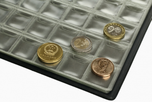 фото Альбом для 180 монет (120 монет до 25 мм и для 60 монет до 44 мм) VP-coins черный