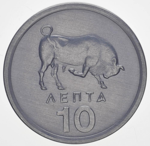 фото Греция 10 лепт 1978 AU-UNC (KM#113)