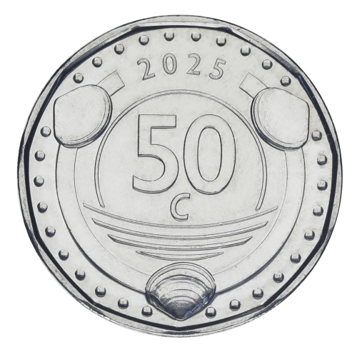 фото Синт-Мартен 50 центов 2025 UNC