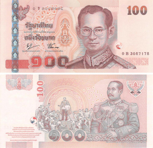 фото Таиланд 100 бат UNC (P114)